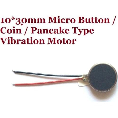 100pcs/lot 10*3.0 MM Ultra Micro Button Type Vibration Motor 2.5-4V/0.07A Electric Motor Free shipping