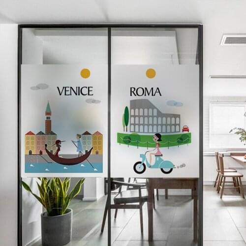 Customizable Frosted Static Opaque Glass Window Film For Window Electrostatic Glass Stickers Home Decor Bedroom YYCX3008