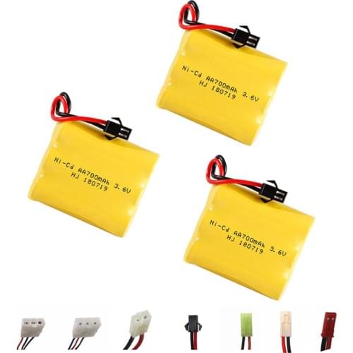 700mah 3.6v Rechargeable Battery For Rc toys Car Tanks Trains Robot Boat Gun Ni-CD AA 700mah 3.6v Rechargeable Battery SM plug