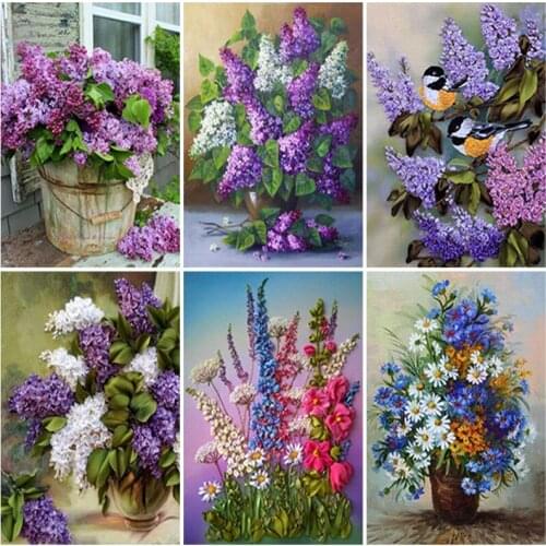 DIY 5D Diamond Painting Full Square Drill Poppy Flower Cross Stitch Mosaic Embroidery Rhinestone Wall Art Home Decor Gift