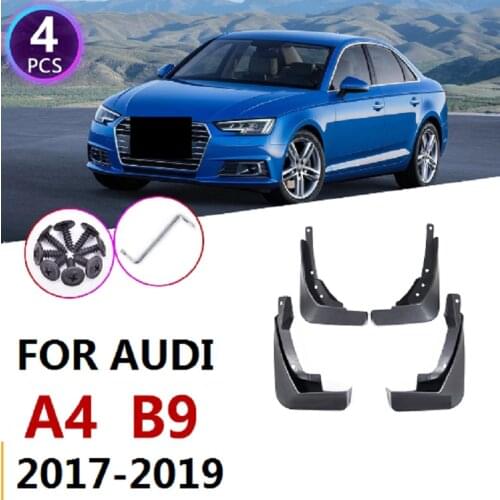 Car Mudflap For Audi A4 B9 2017 2018 2019 Sport Fender Mud Guard Splash Flaps Mudguards Accessories
