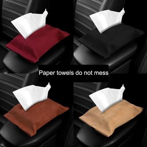 Car Multi-function Pumping Paper Bag Hanging Sun Visor Armrest Box Tissue Box Car Tissue Bag Personality and Creativity