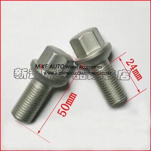 20Pcs M14x1.5 Wheel Lug Bolt for Mercedes ML320 ML55 E320 E500 E55 SL550 ML450 C350 000990 4907