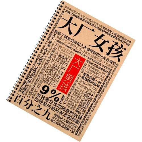 Nine Percent Cai Xukun KUN Huang Minghao Fan Chengcheng Lyric Quotations Calligraphy Copy Book Chinese Copybook With Copypaper