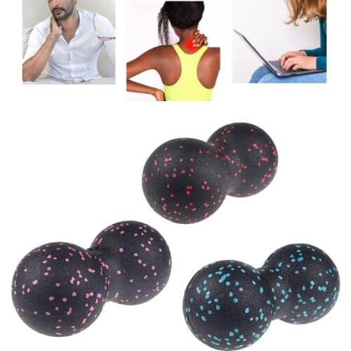 EPP Double Peanut Massage Lacrosse Ball Body Fascia Muscle Relaxation Roller Pain Relieve for Neck Foot Spine Therapy