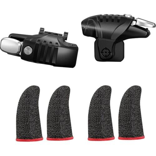 HOT-Handle Game Controller,Auxiliary Artifact,Physical Keys Gaming Finger Sets for PUBG Joystick Mobile Game Artifact G3
