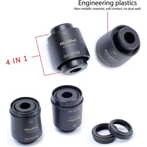 4 in 1 Shock Bicycle Front Fork Dust Seal Installation Tool Kit For Fox Rockshox 32/34/35/36mm Diameter Fork Cutter Bicycle Tool