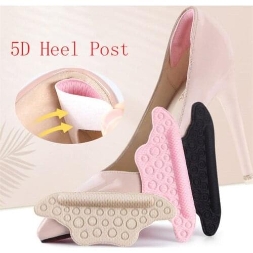 2PCS Fashion Invisible Heel Sticker Cushion Anti-pain Thickening Sponge High-elasticity Non-slip Anti-wear High Heel Shoe Pad