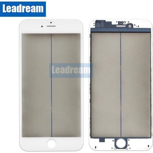 Leadream Free DHL 50pcs 4 in 1 Front Glass Cover For iPhone 6 6S Plus Front Glass + Frame + OCA + Polarized light
