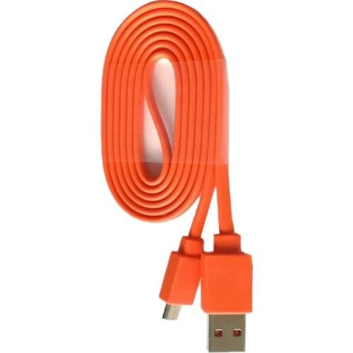 1Pc Replacement 1M USB Charger power Charging Data Cord Cable for JBL Flip 3 4 Pulse 2 Bluetooth Speaker Orange Practical