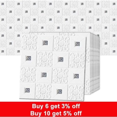 70x70cm Foam Ceiling Stickers Panel Roof Decal 3D Stereo Self Adhesive DIY Wallpaper Home Wall Decor Living Room Kid Bedroom
