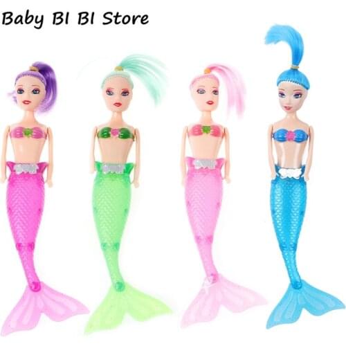 New Handmade Tail Dress Toy Waterproof LED Dolls Girl Kids Gifts