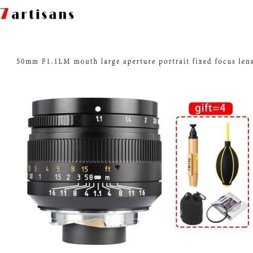7Artisans 50mm F1.1 Lentes Large Aperture Paraxial M-mount Lens For Leica Camera M-m M240 M3 M5 M6 M7 M8 M9 M9p M10 Leica M
