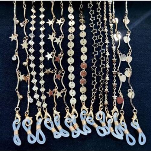 Anti-slip Glass Chain Face Masks Chain Necklace Eyeglass Holder Neck And Sunglasses Holder For Unisex Jewelry A26397