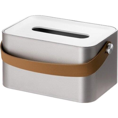 Simple Portable Durable Plastic Paper Holder Napkin Boxs for Bedroom Living Room Hotel Tissue Cover Home Storage