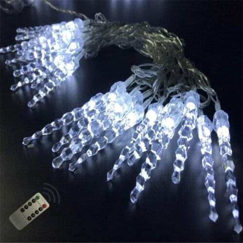 10M 50LED Fairy Easter lights wedding Garden decoration waterproof LED Icicle Garland string lights lighting holiday party lamps
