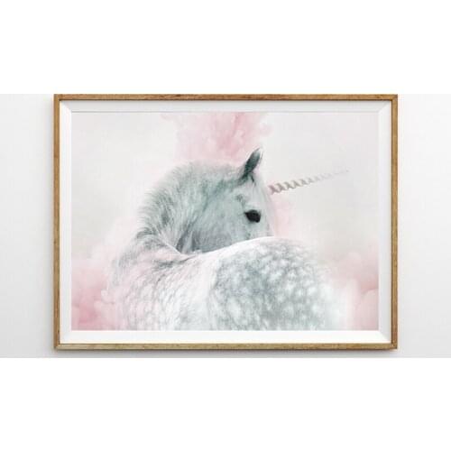 Modern Home Decoration Unicorn Modular Pictures Animal Dream Wall Art Modern Canvas Prints Noridc Painting For Bedroom Poster