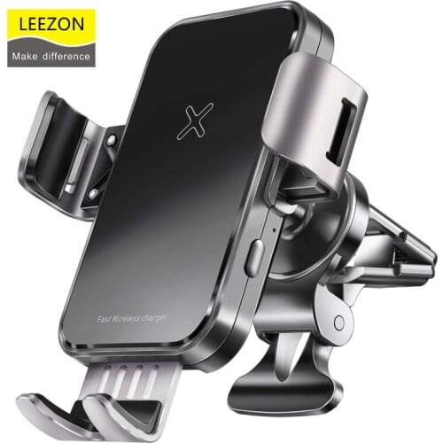 QC3.0 Super Fast Car Wireless Charger 1M Type-C Phone Holder For 4.5-6.5 Inches Iphone Samsung 360 Adjustable Rotation 15W