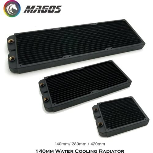 Computer Water Cooling Radiator, Copper Liquid Cold Row 140 280 420 For 140mm Fan PC Cooling
