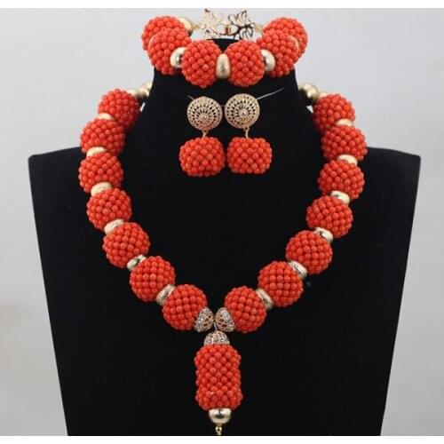 Amazing African Coral Bead Necklace Women Fashion Jewelry New Bead Necklaces Pendant Jewelry Free Shipping CNR691