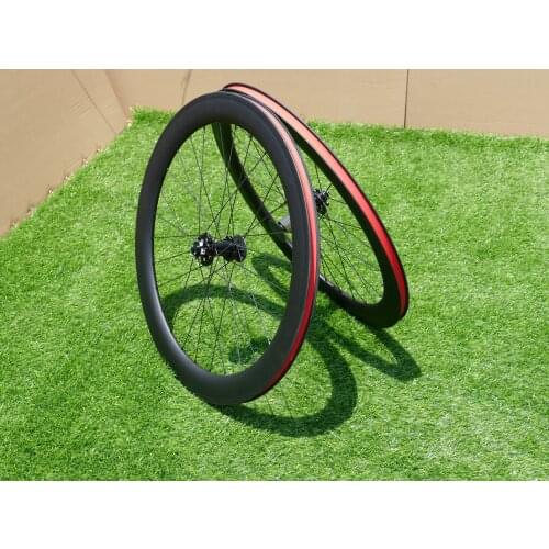 Ultra Light Wheel 60mm Full Carbon Road Cyclocross Bike Clincher Wheelset Disc Brake Thru Axle Front 110*12mm & Rear 148*12mm