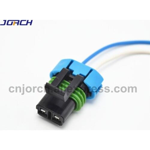 1pc GM Delphi 2 pin wiring harness Female Sensor Auto Plug Car fan Connector with 20cm cable