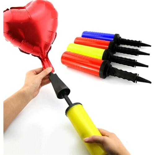 1PCS Plastic Hand Held Air Balloon Pump Wedding Birthday Party Inflatable Toy Ball Inflator Portable Balloons Decoration Tools