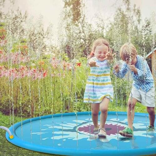 170cm Kids Inflatable Water spray pad Round Water Splash Play Pool Playing Sprinkler Mat Yard Outdoor Fun PVC Swimming Pools