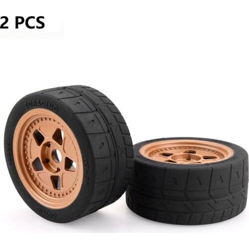 2 Pcs 8585 Durable And Exquisite Lightweight Portable Wheel And Tire Set For For ARRMA / ZD Racing 1/7 Sports Car