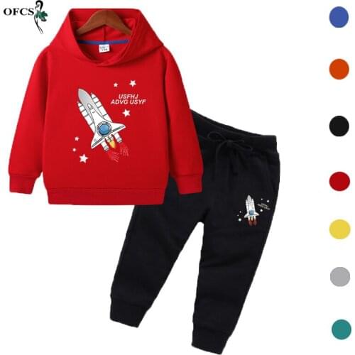 Spring 2Pcs Hot Boys Girl Clothes Cartoon Suits Casual Baby Cotton Hoodies + Pants Sets 2-12Years Childrens Clothing Tracksuits