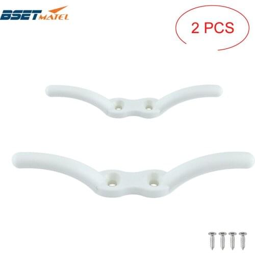 2PCS Nylon Flagpole Cleat Hook Flag Rope Cleat Sailboat Sailing Mast Halyard Boat Marine Kayak Securing Tie Down Tarps Awnings