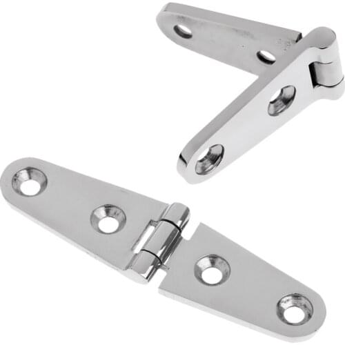 2pcs 100 X 25mm Yacht Boat Cabin Door Strap Hinge 316 Marine Stainless Steel