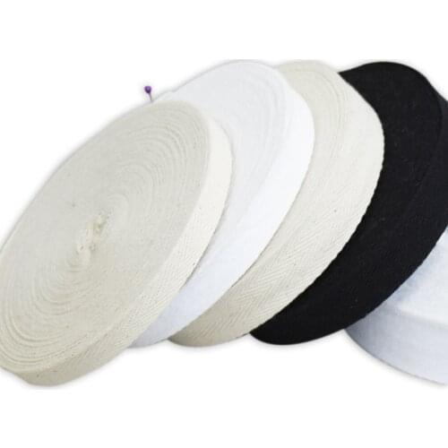 3yards 10/15/20/25/30/40mm 100% Cotton Ribbon Hserringbone Ribbon for Party Christmas Wedding Decoration DIY Sewing Crafts