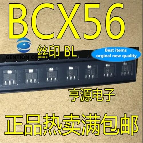 50Pcs BCX56 BCX56-16 Silkscreen BL SOT-89 in stock 100% new and original