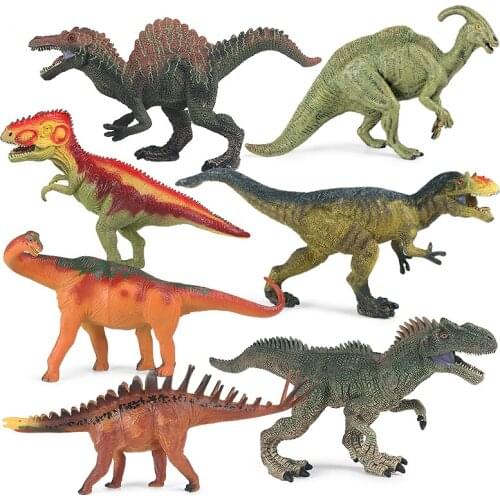 Hollow Plastic Dinosaur model toy Tyrannosaurus Rex Spinosaurus Brachiosaurus Action Model Figures Boys Birthday Christmas Gift