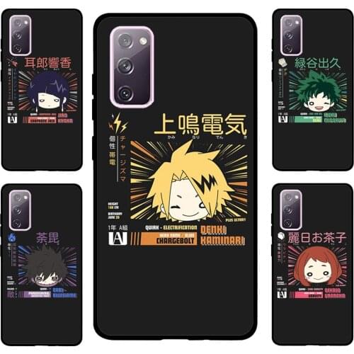 Anime My Hero Academia For Samsung S20 FE S8 S9 S10 S10e S21 Case For Galaxy Note 20 Ultra Note 10 Plus Coque