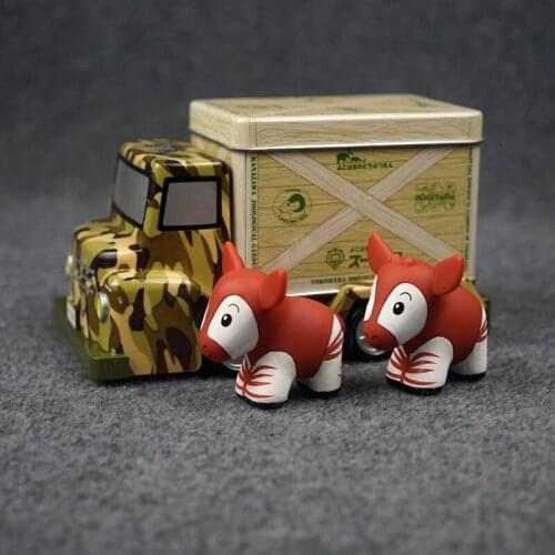Childrens toy zoo animal transporter cartoon animal okapi