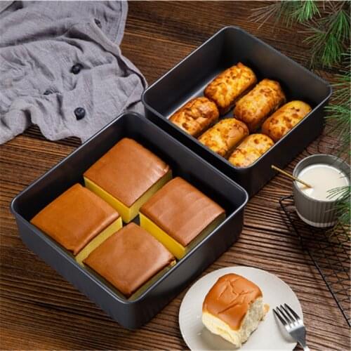 Ectangular Baking tray Non-stick Metal Cake Bread Baguette Baking Pan Form Mold For Oven Bakeware baking accessories cake tools