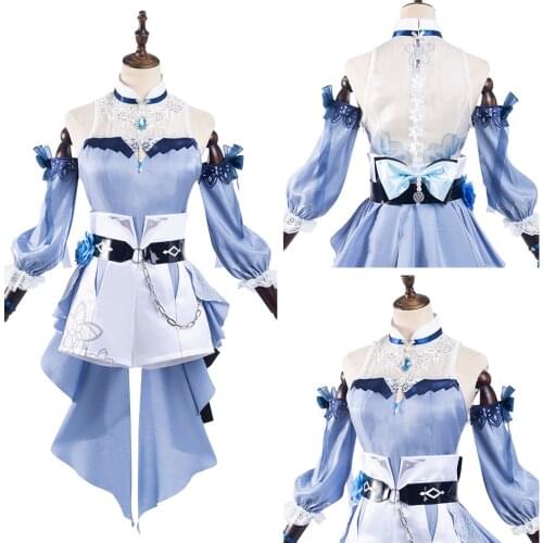 Genshin Impact Qin Cosplay Costume Swimwear Outfits Halloween Carnival Suit