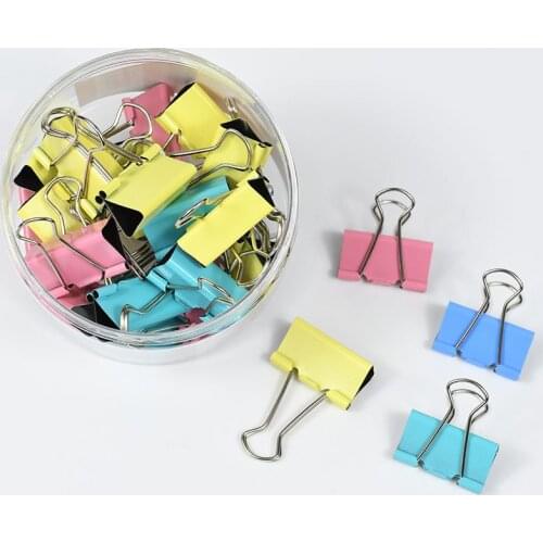6232B Metal Binder Clips Home Office Books File Paper Organizer Clip Food ClipsStrong clamping force Easy classification