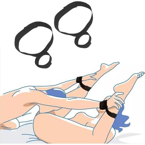 Hot BDSM Bondage Restraint Fetish Slave Handcuffs & Ankle Cuffs Set Adult Erotic Sex Toys For Woman Couples Games Sex Products