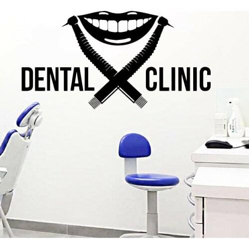 Dental Clinic Wall Decal Art Decor Care Stomatology Dentist Creaive Pattern Vinyl Teeth Hospital Interior Wall Sticker Z517