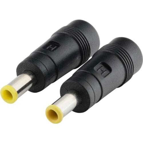 New 2Pcs 5.5x2.1mm Female to 5.5x3.0mm Male DC Power Connector Adapter Laptop