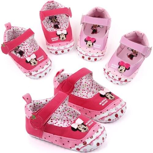 Disney new hot sale Mickey Mouse soft sole baby shoes toddler baby shoes 0-1 year old casual shoes
