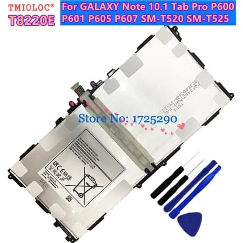 New Original High Quality T8220E 8220mAh Battery For Samsung GALAXY Note 10.1 Tab Pro P600 P601 P605 P607 SM-T520 T525 + Tool