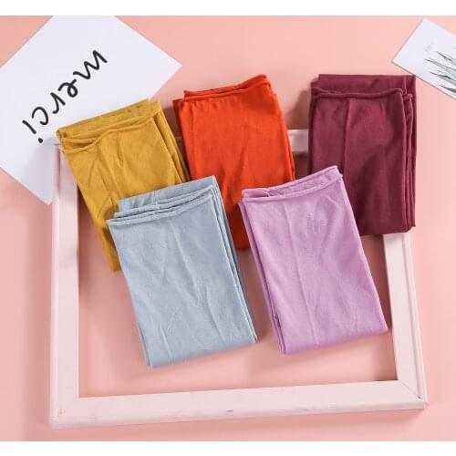 Soft Fabric Solid Elastic Nylon Headbands Handmade Hair Accessories 2021 Kids Hairband For Baby Girl Diy Accessories Wholesale