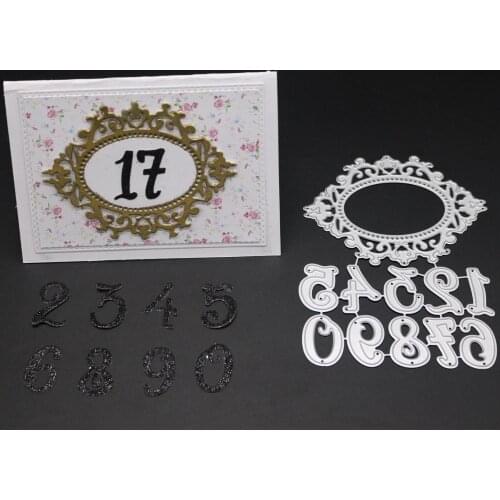 ZhuoAng Garland Number Cutting Dies For DIY Scrapbooking Decoretive Embossing Stencial DIY Decoative Card Die Cutter