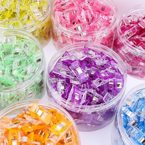 Sewing Clips Tools 100pcs Craft Clips Craft Accessories Assorted Color Multi-Use Clip Pack Clips Fabric Clamps Patchwork Hemming