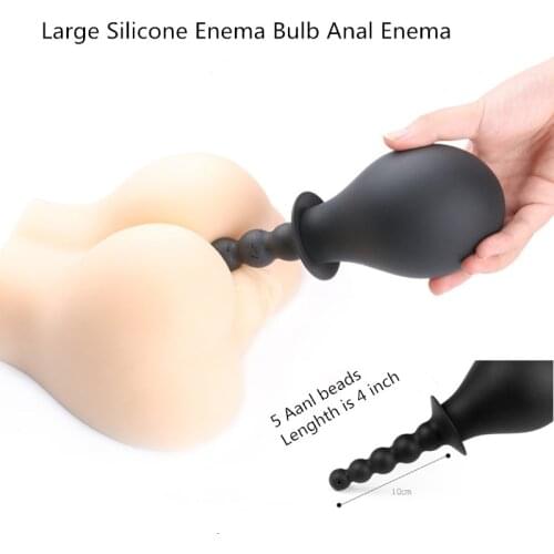 Silicone Anus /Vaginal Cleaner 220ML Enema Bulb Shower For Sex doll Ass Healthy Rectal Anal Syringe Douche System Gay Vaginal