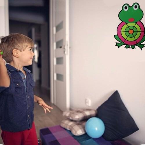 Animal Sticky Ball Target Frog Styling Child Throw Toy Ball Classic Outdoor Educational Toy With 3 Balls Soft Darts